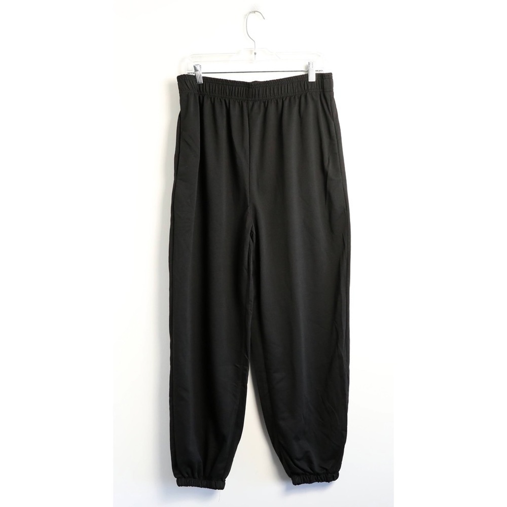 Black Sweatpants loungewear athleisure XL 1X comfy casual minimalist jogger